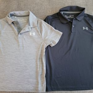 Boys Under Amour Tech Polos & Shorts